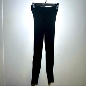 Varley Mocado Rib Knit Black Leggings Size Medium